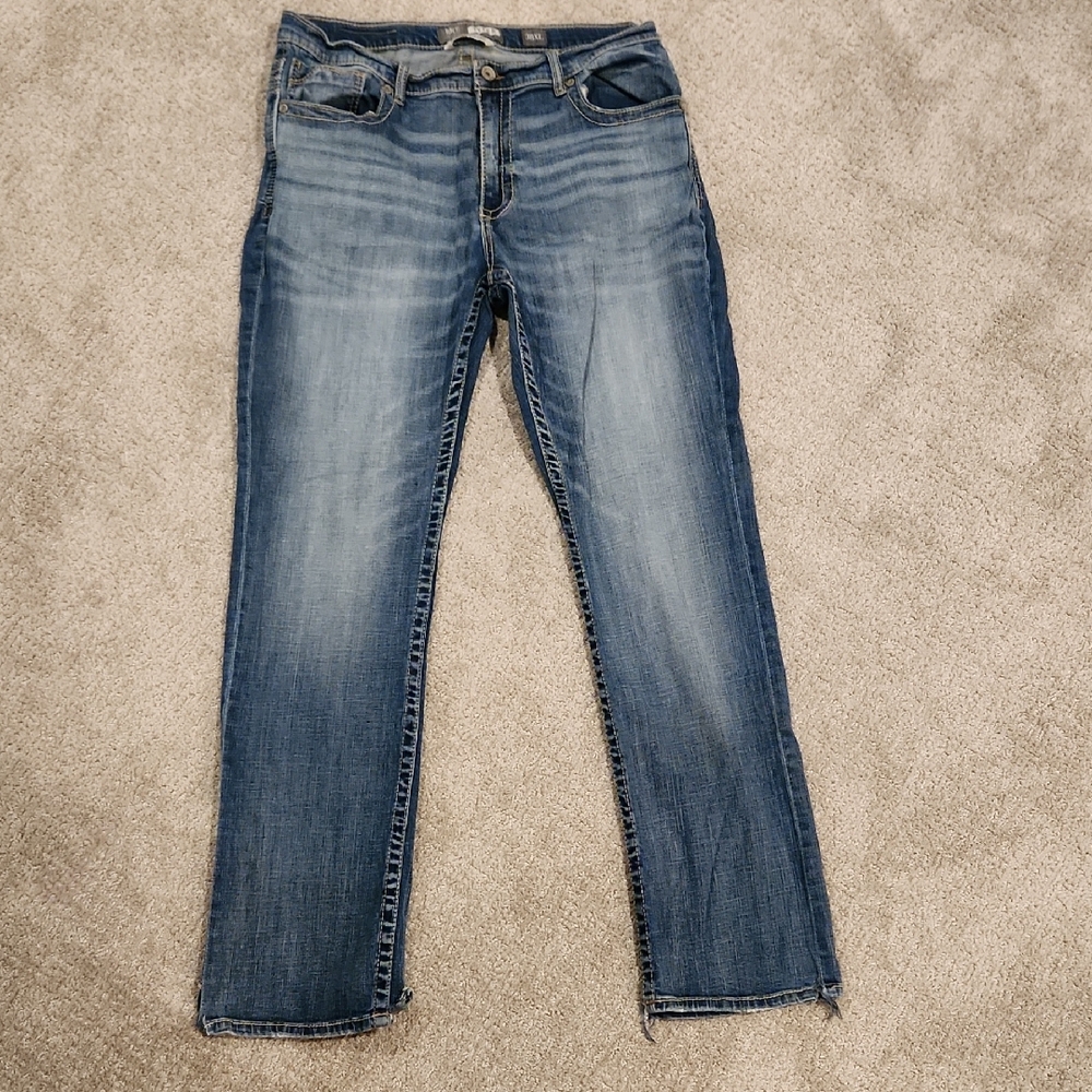 BKE Men's Straight Leg Blue Jeans